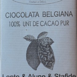Tableta Ciocolata cu lapte, alune si stafide 100g