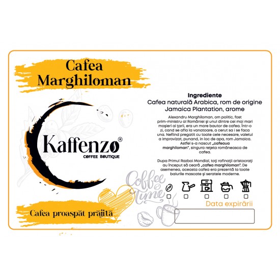 Marghiloman Rom de Jamaica pachet cafea boabe 200 gr Cafea boabe