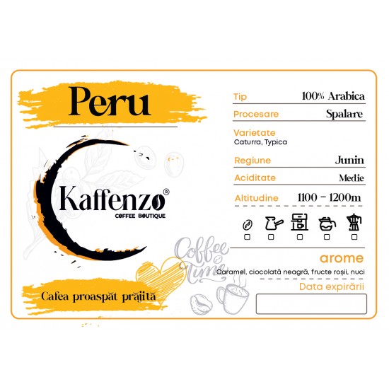 Peru pachet cafea boabe 200 gr Cafea boabe