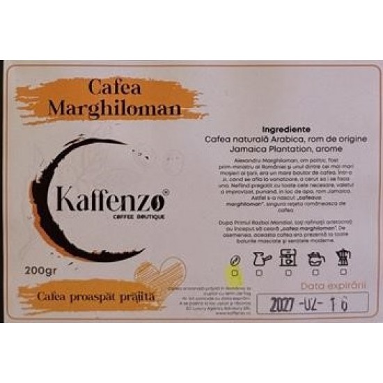 Marghiloman pachet cafea boabe 200 gr Cafea boabe